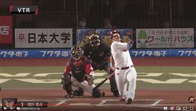 ▲樂天金鷲淺村榮斗轟陳偉殷。（圖／翻攝自太平洋聯盟 TV ）