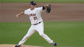 ▲「Z魔神」葛蘭基（Zack Greinke）6局失2分，太空人續命。（圖／美聯社／達志影像）