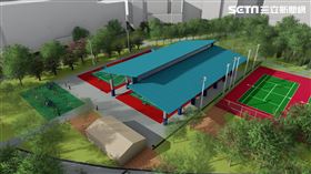 葉元之爭取！新北市第1座「天幕籃球場」　明年3月啟用▲。（圖／葉元之提供）