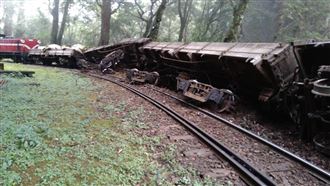 阿里山森鐵出軌　神木線停駛1天
