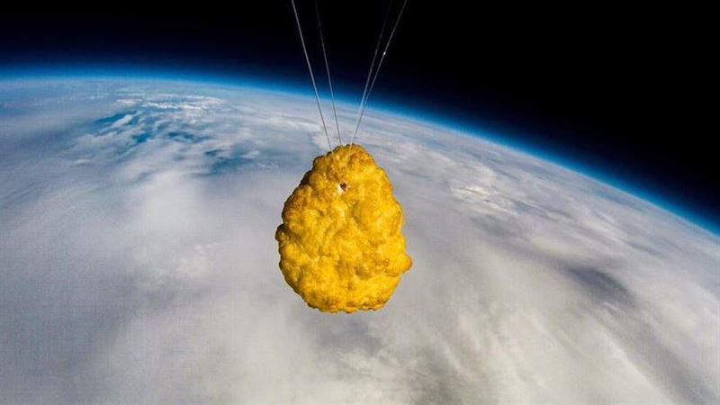 雞塊飛上外太空！他笑：領先全世界