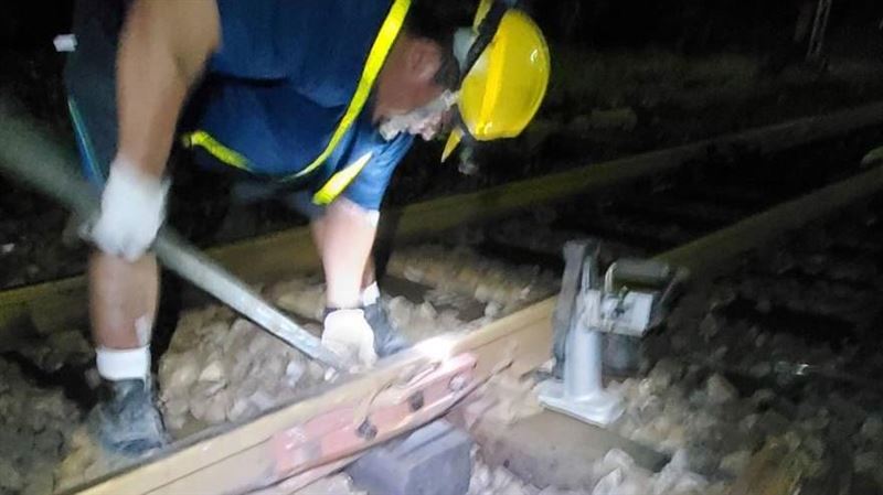 台鐵南澳站傳鐵軌裂縫　已完成修補