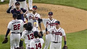 勇士隊聽牌。（圖／美聯社／達志影像）