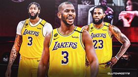 NBA／保羅來湖人？東區高管爆內幕
NBA,洛杉磯湖人,LeBron James,Chris Paul,奧克拉荷馬雷霆
翻攝自推特ClutchPoints