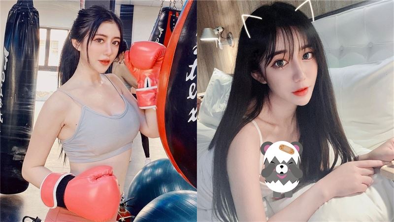 天燈妹辣裝打拳　一重壓…豪乳溢出來
