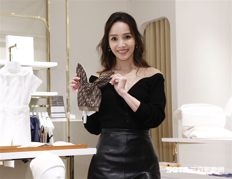 侯佩岑代言童裝品牌開幕記者會。（圖／記者林聖凱攝影）