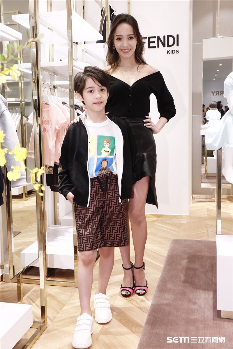 侯佩岑代言童裝品牌開幕記者會。（圖／記者林聖凱攝影）