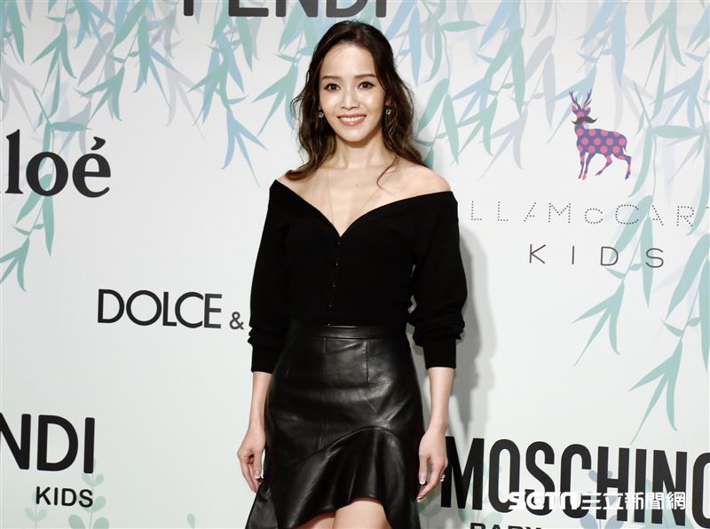 侯佩岑代言童裝品牌開幕記者會。（圖／記者林聖凱攝影）