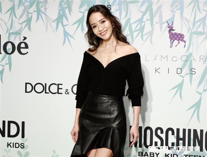 侯佩岑代言童裝品牌開幕記者會。（圖／記者林聖凱攝影）