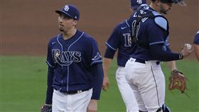 ▲光芒先發投手史奈爾（Blake Snell）僅投4局退場。（圖／美聯社／達志影像）