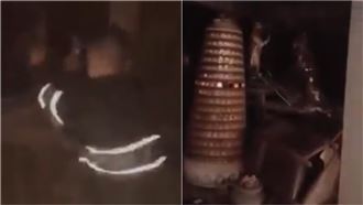 屁孩夜闖基隆鬼廟惡意破壞　網友怒了