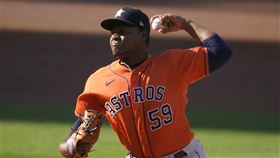 ▲太空人先發投手瓦帝茲（Framber Valdez）6局飆9K。（圖／美聯社／達志影像）