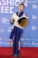 林予晞出席「2020臺北時裝週」壓軸時尚大秀。（記者邱榮吉/攝影）