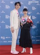 姚愛甯、張軒睿出席「2020臺北時裝週」壓軸時尚大秀。（記者邱榮吉/攝影）