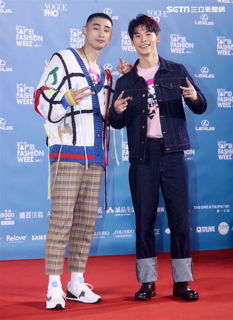章廣辰、許光漢出席「2020臺北時裝週」壓軸時尚大秀。（記者邱榮吉/攝影）