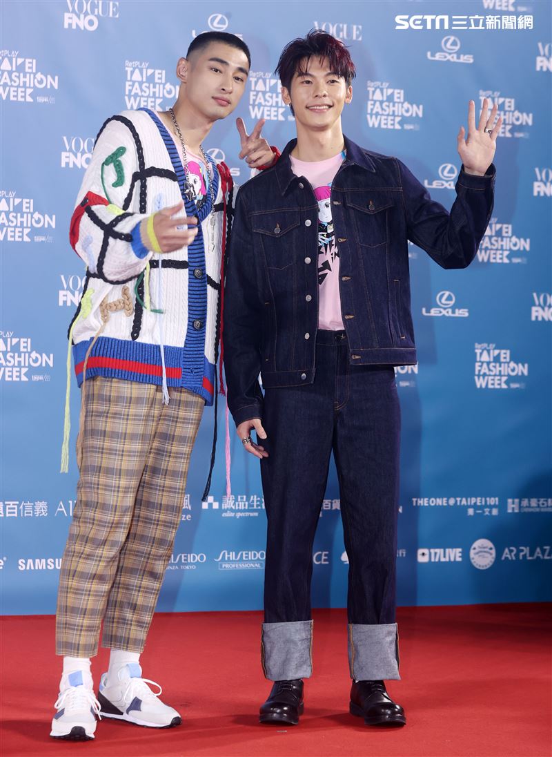 章廣辰、許光漢出席「2020臺北時裝週」壓軸時尚大秀。（記者邱榮吉/攝影）
