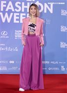 楊謹華出席「2020臺北時裝週」壓軸時尚大秀。（記者邱榮吉/攝影）