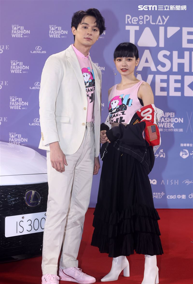 姚愛甯、張軒睿出席「2020臺北時裝週」壓軸時尚大秀。（記者邱榮吉/攝影）