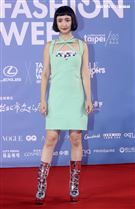 林依晨出席「2020臺北時裝週」壓軸時尚大秀。（記者邱榮吉/攝影）