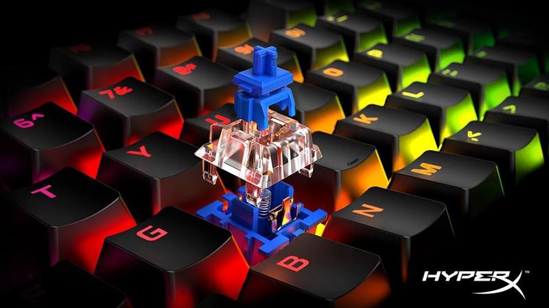HyperX推出自製「藍軸」鍵盤！