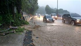 豪雨,淹水,土石坍方,桃園,氣象局　圖／翻攝臉書
