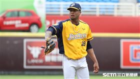 ▲中信兄弟先發投手米蘭達。（圖／記者劉彥池攝影）