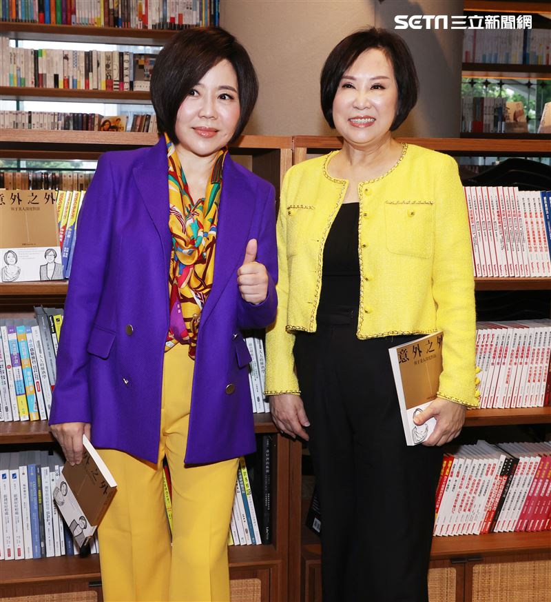 于美人、余湘跨界人生「意外之外」新書發表會。（記者邱榮吉/攝影）