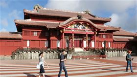 日本沖繩,首里城,大火,建築珍藏品,全毀(圖/中央社)