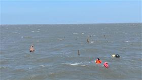 沙洲,蛤蜊,海巡,蚵架,雲林