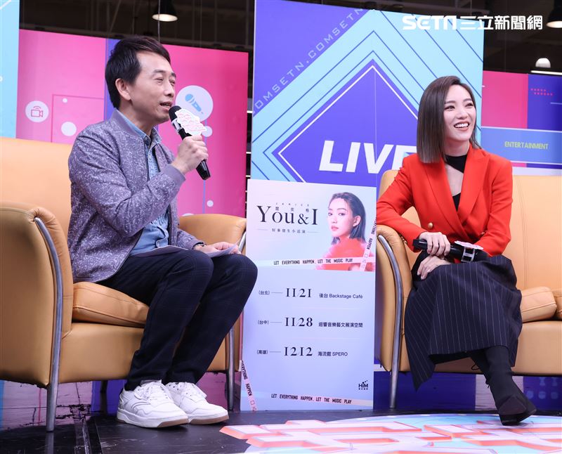 閻奕格安安大明星(唱片宣傳) 。（記者邱榮吉/攝影）