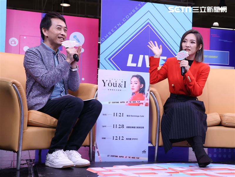 閻奕格安安大明星(唱片宣傳) 。（記者邱榮吉/攝影）