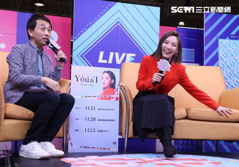 閻奕格安安大明星(唱片宣傳) 。（記者邱榮吉/攝影）