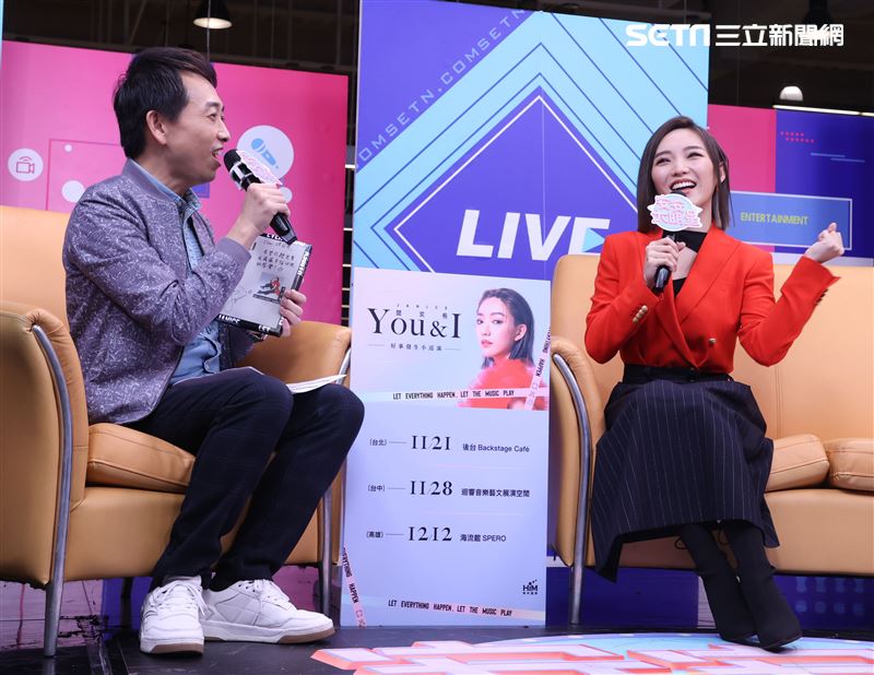 閻奕格安安大明星(唱片宣傳) 。（記者邱榮吉/攝影）