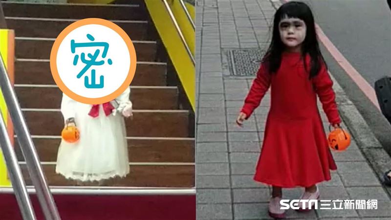 妹妹扮紅衣小女孩　網看哥哥妝容笑翻
