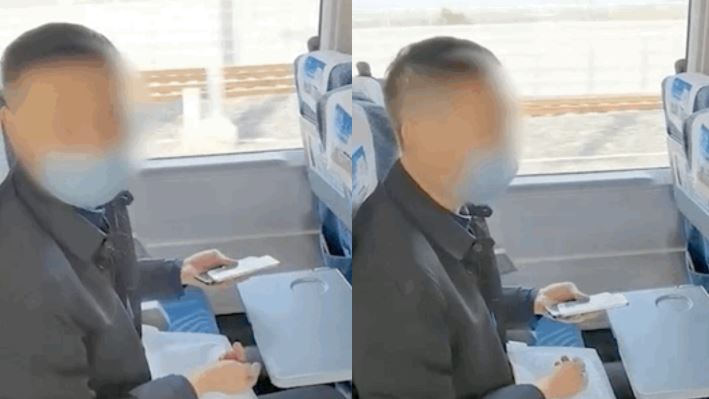 靠窗位置進不去　男拒讓道：妳走妳的