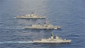 美日澳南海演習。（圖／翻攝自U.S. Pacific Fleet臉書）