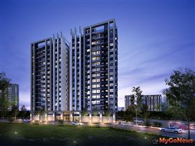 「關渡左岸-天湛」基地面積約983坪，規劃AB兩棟地上15樓、地下3樓的耐震建築（圖／業主提供）