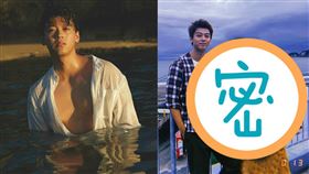 竹內涼真（左）於IG上傳一張神秘合照，將隔壁女性伴侶以三顆灰黑色心圖遮擋。（圖／翻攝自竹內涼真IG）