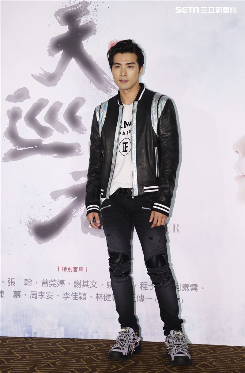 「天巡者」演員賀軍翔出席首映會。（記者邱榮吉/攝影）