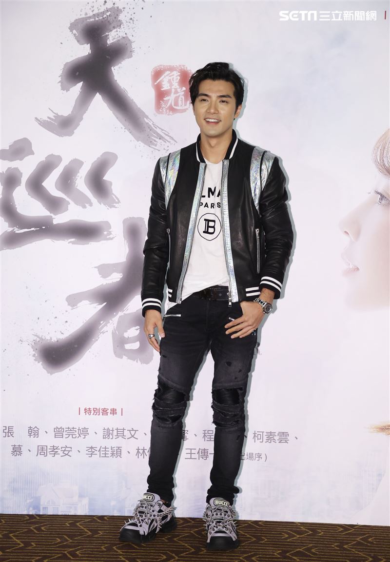 「天巡者」演員賀軍翔出席首映會。（記者邱榮吉/攝影）