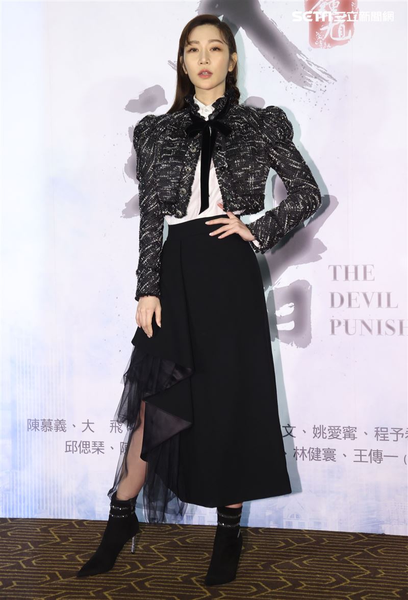 「天巡者」演員曾莞婷出席首映會。（記者邱榮吉/攝影）