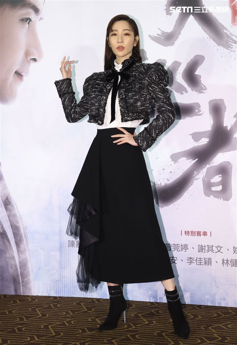 「天巡者」演員曾莞婷出席首映會。（記者邱榮吉/攝影）