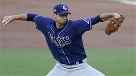 ▲世界大賽第3戰，光芒推莫頓（Charlie Morton）先發。（圖／美聯社／達志影像）