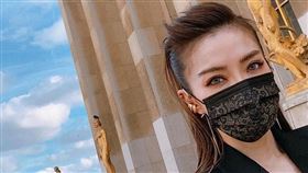 謝金燕,中衛,口罩,蕾絲(翻攝自 謝金燕 臉書)