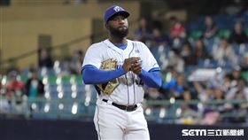 ▲富邦悍將先發投手索沙。（圖／記者劉彥池攝影）