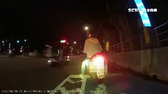 男騎士搶快闖紅燈　衝撞待轉機車噴飛