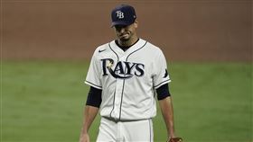 ▲莫頓（Charlie Morton）4.1局失5分退場。（圖／美聯社／達志影像）