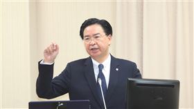 全球氣候市長聯盟將六都列中國　吳釗燮：已更正「全球氣候與能源市長聯盟」將台灣加入聯盟的高雄、台北等六都列「中國」之下，外交部長吳釗燮（圖）28日表示，經各方努力，聯盟已根據原遞交文件更正。中央社記者吳家昇攝　109年9月28日