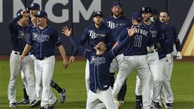 光芒靠再見失誤獲勝。（圖／美聯社／達志影像）