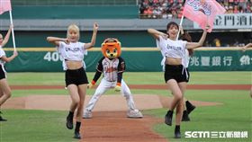 ▲統一獅啦啦隊Uni-girls賽前表演。（圖／記者劉彥池攝影）